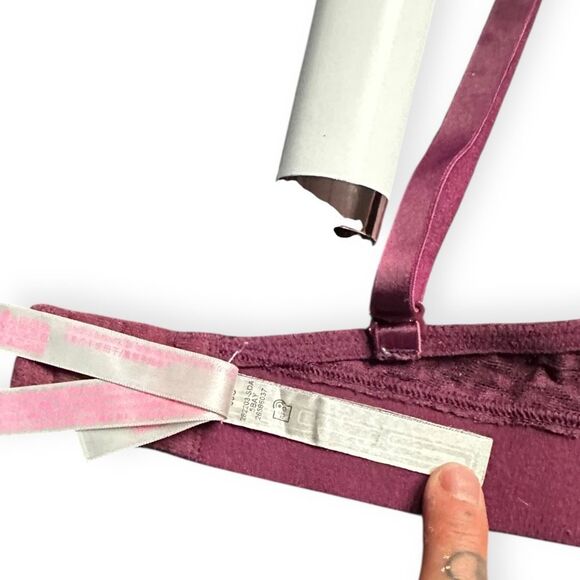 PINK VICTORIA’S SECRET Mauve Lace Leopard Print Wear Everywhere Push-Up Bra Size - Picture 6 of 6